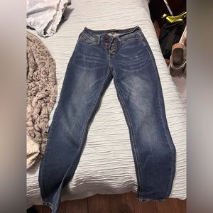 Judy blue button fly skinny fit non distressed Size 7